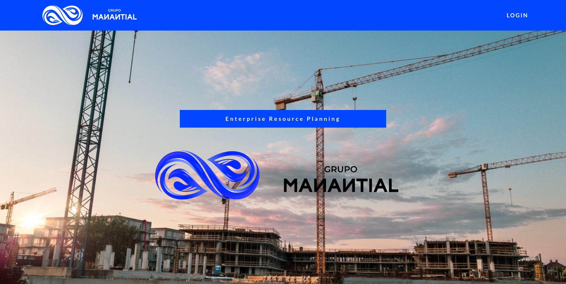Screenshot of ERP Manantial Project